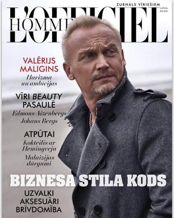 L’OFFICIEL Hommes Latvija cover & cover story