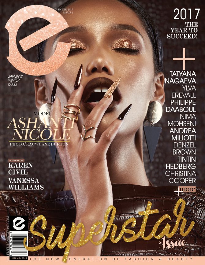 ELLEMENTS magazine January 2017 cover and cover story