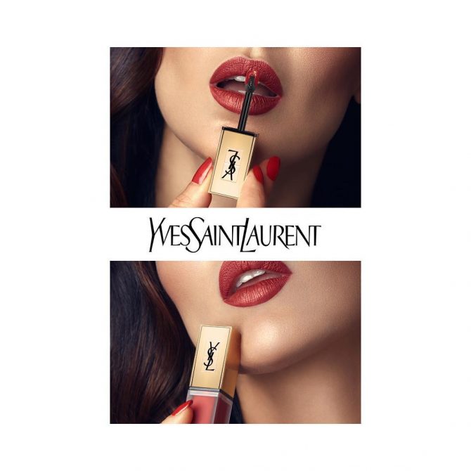 YSL beauty campaign retouching
