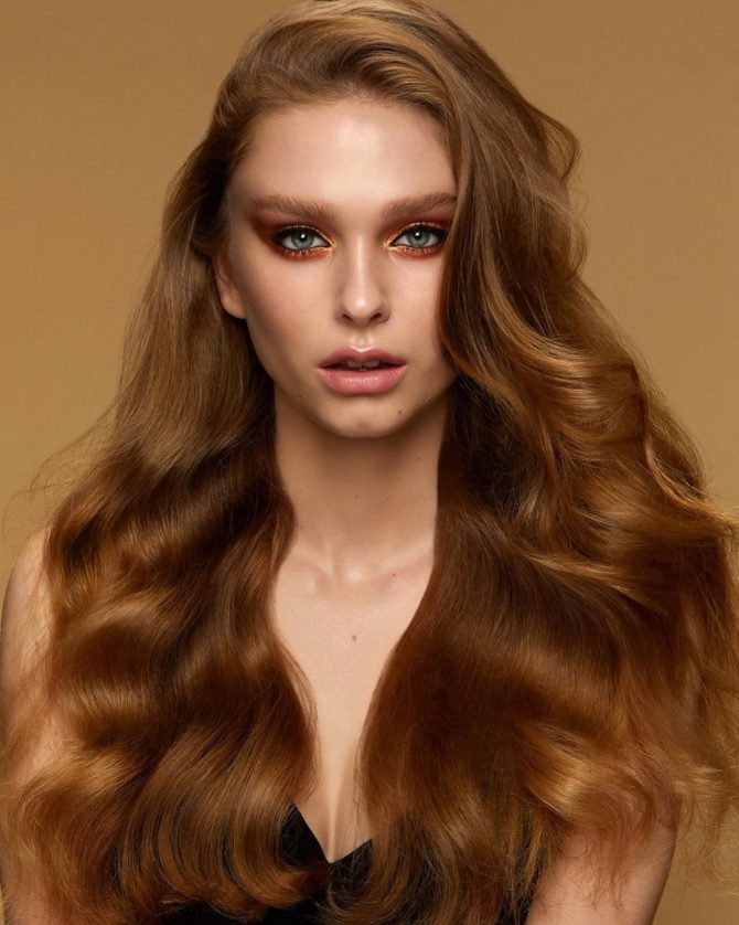 Red hair beauty